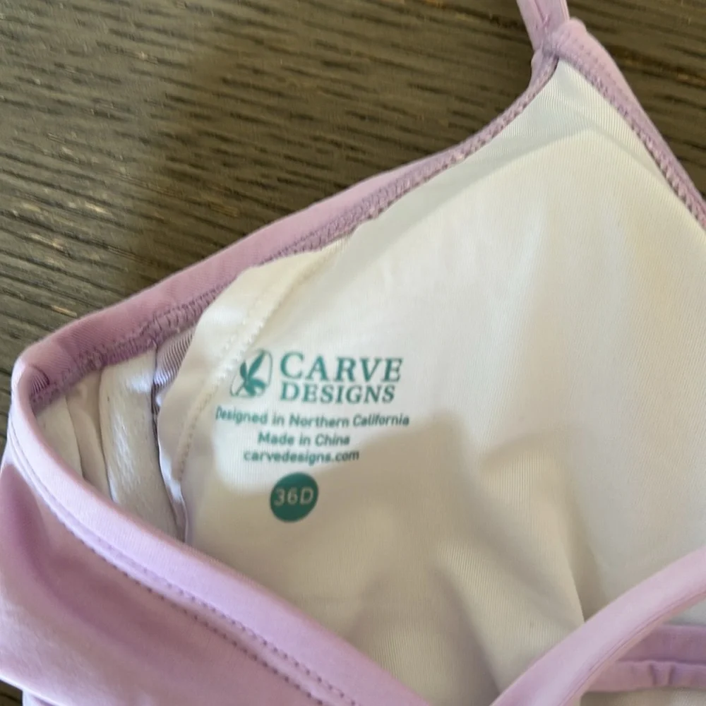 Carve Designs Soft Pink Bikini Top - Picture 2 of 7